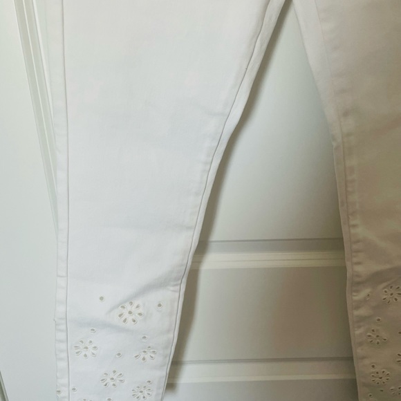 NWT Polo Ralph Lauren Womens The Tompkins Mid Rise Skinny Crop Jeans White Sz 29 - Picture 14 of 16